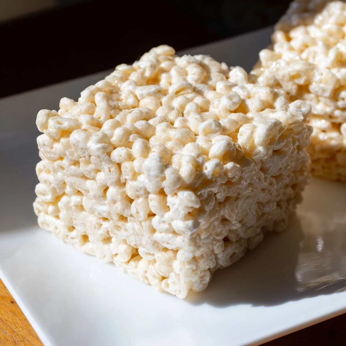 Warm and melty Rice Krispie Treats with optional chocolate, a nostalgic snack perfect for sharing.