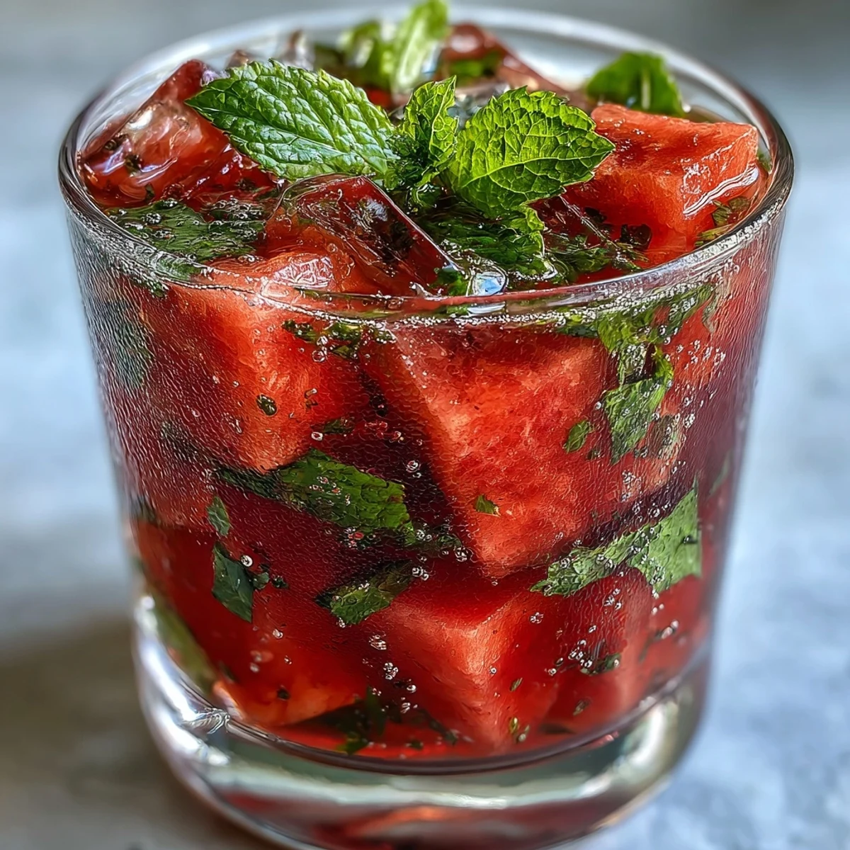 Watermelon Mint Infused Drink