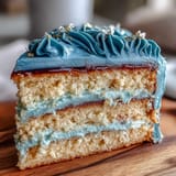Dark Blue Gold Ombre Cake
