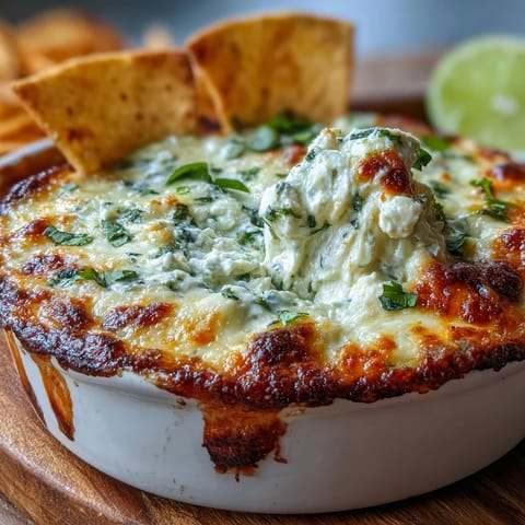 Spoonful of zesty Cilantro and Lime Chicken dip lifted above the dish, revealing creamy shredded chicken and fresh cilantro garnish.