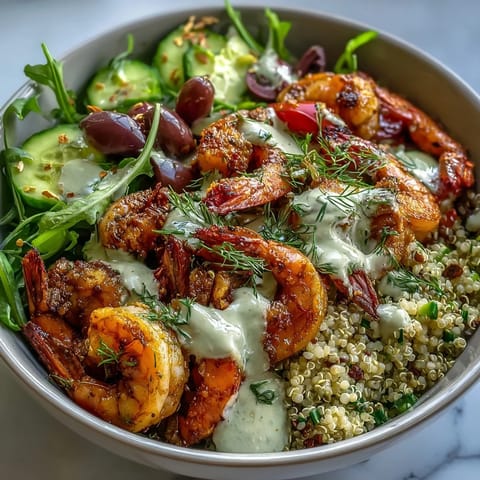 Succulent shrimp sautéed with garlic and paprika served atop a colorful Mediterranean vegetable medley.  