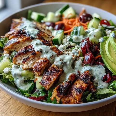 Light Chicken Shawarma Salad