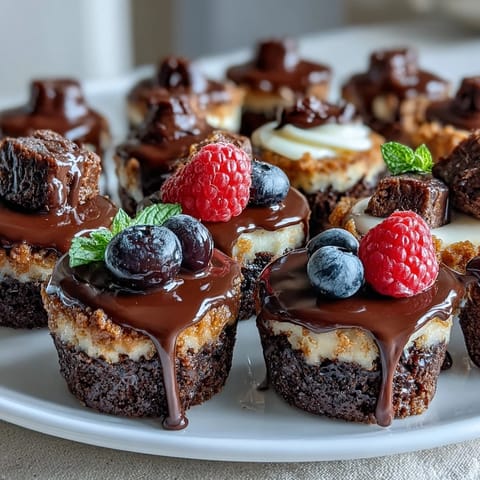 An elegant housewarming dessert bar featuring bite-sized treats, fresh berries, and creamy cheesecake cups.  