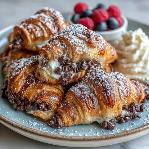 Chocolate Croissant Bread Pudding