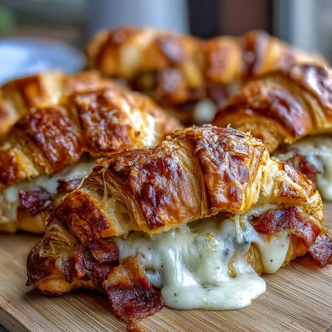 Ham Swiss Croissant Bake