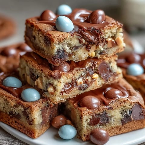 Cadbury Egg Cookie Bars