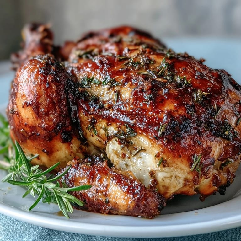 Plated Roasted Chicken with Pot Potatoes, Lemon Herbs, and Feta with extra lemon wedges.