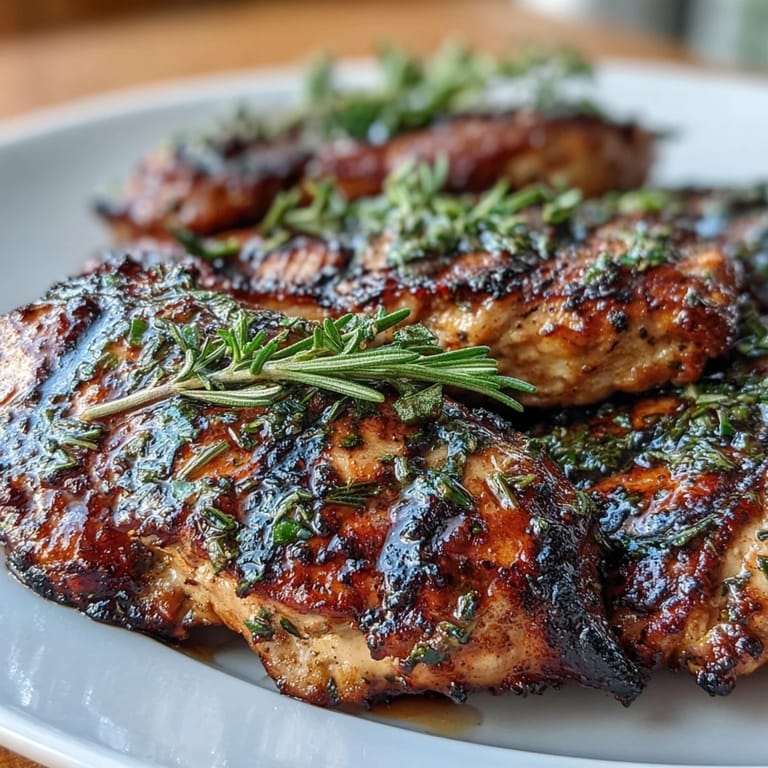 Succulent grilled chicken infused with rosemary and thyme, paired with golden roasted root vegetables for a comforting, nutritious meal.
